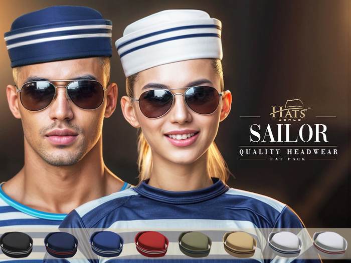 Second Life Marketplace - [HW] THE SAILOR HATS III